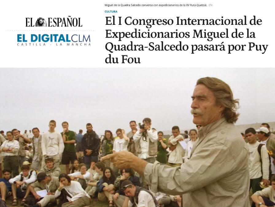 El I Congreso Internacional de Expedicionarios MIguel de la Quadra-Salcedo pasará por Puy du Fou